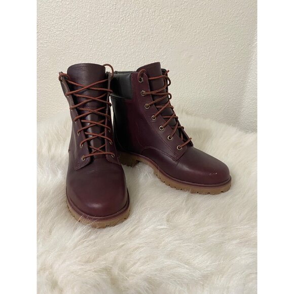 Timberland Women's Jayne Boots, Waterproof Lace Up Hiking Boots Size 7 Burgundy